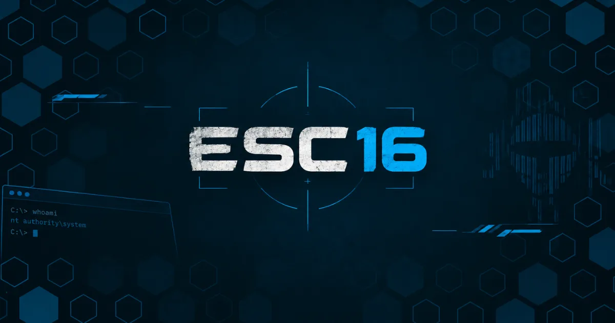 Explotando ESC16 paso a paso: Nueva vía de escalación de privilegios en Windows
